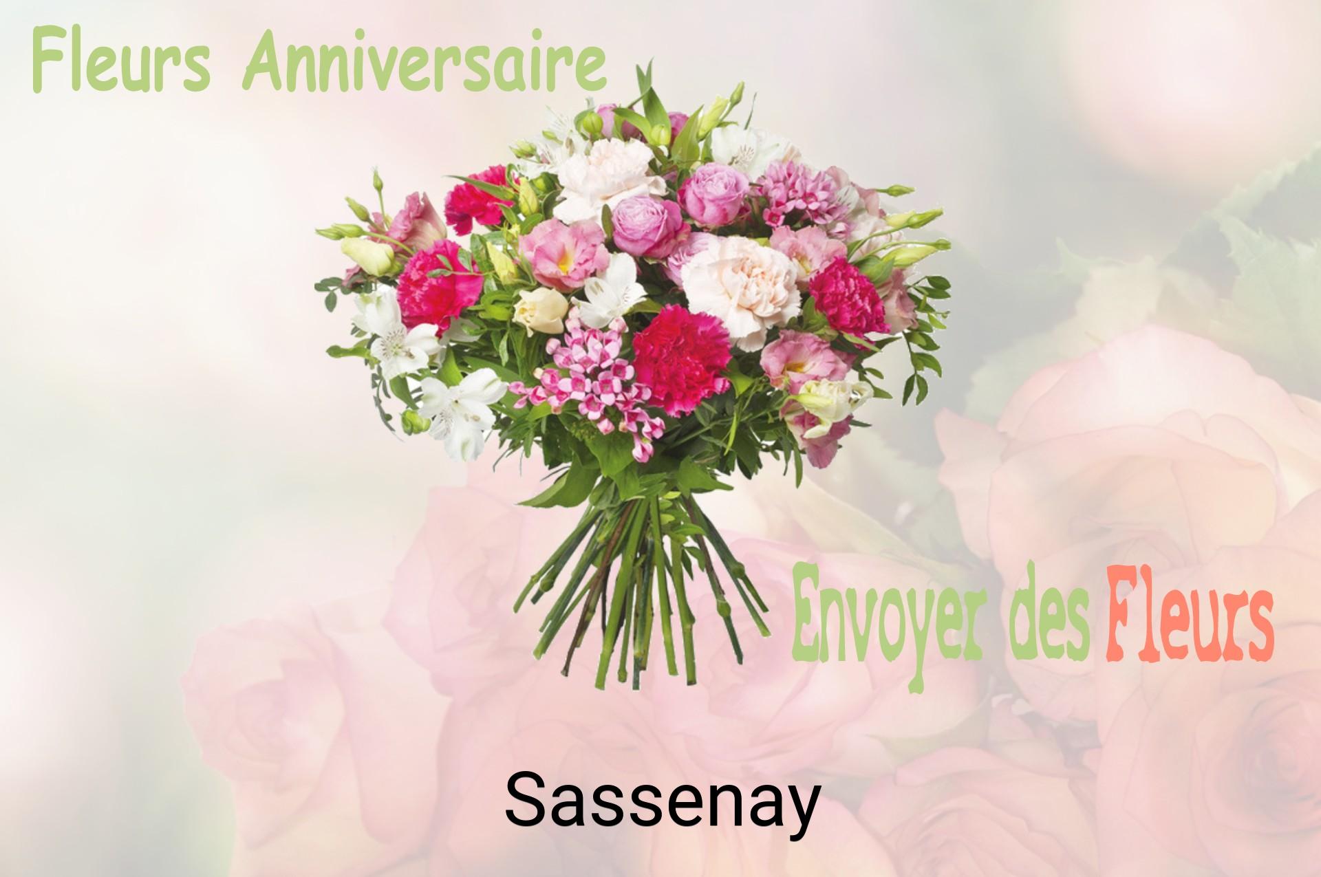 Bouquet de fleurs d’anniversaire livré à Sassenay