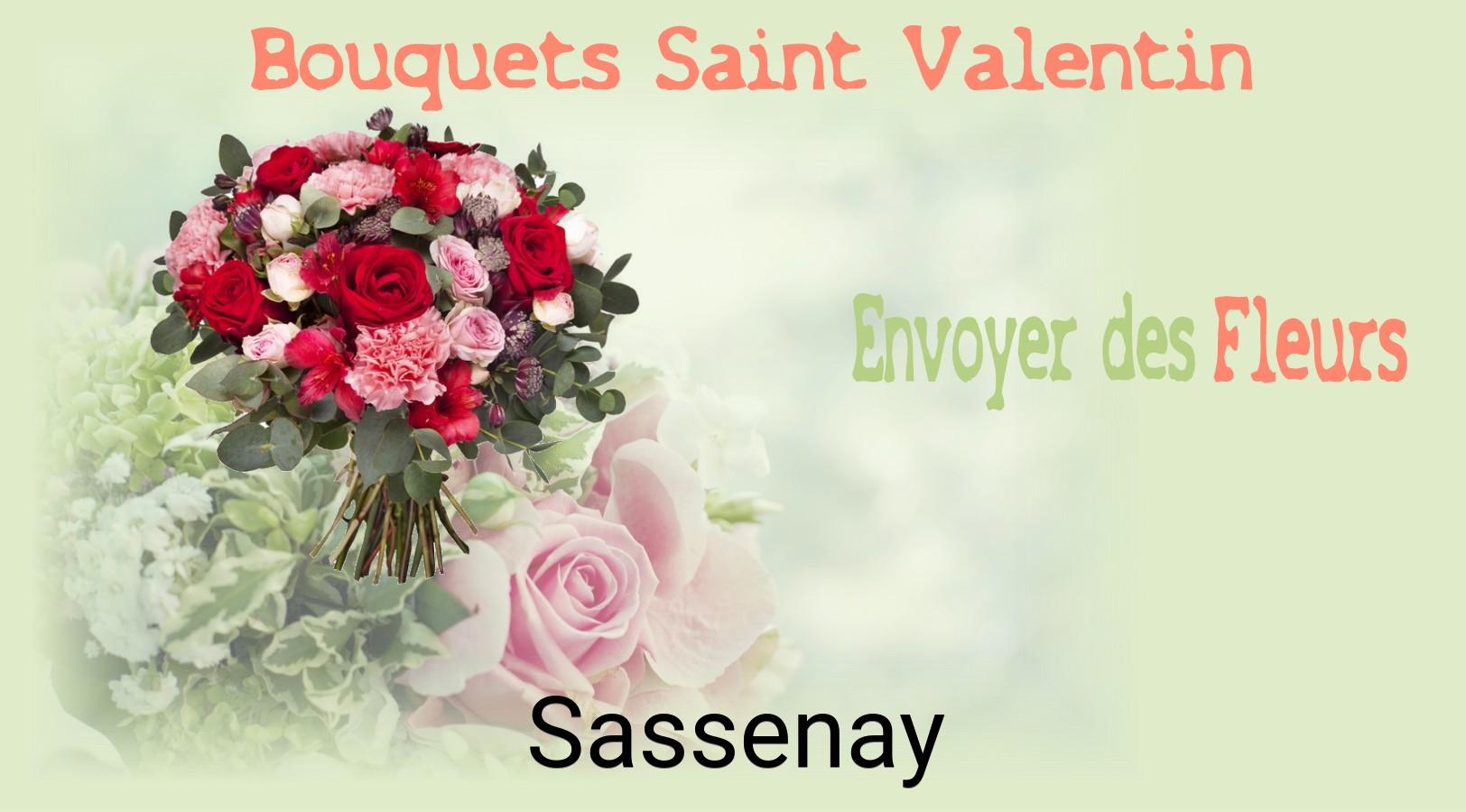 Roses de Saint-Valentin livrées à Sassenay